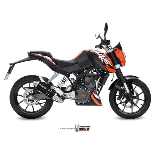 [KT.009.LXSB-STORM] Storm GP Half Exhaust System Slip-on KTM 125 Duke 2011-2016 and 200 Duke 2012-2014