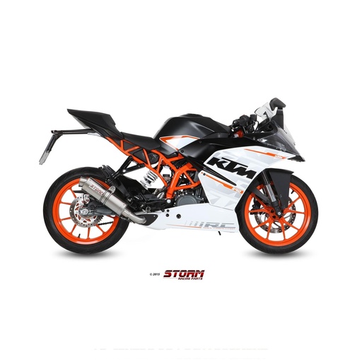 [KT.015.LXS-STORM] Storm GP Full Exhaust System Slip-on KTM RC 390 2015-2016