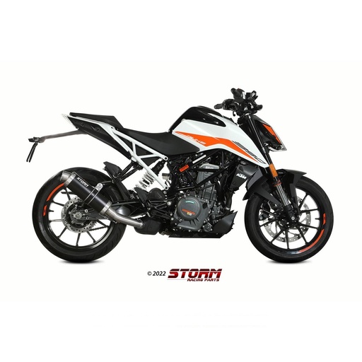 [KT.025.LXSB-STORM] Silencieux Storm GP Adapt. KTM 125 Duke 2021-2023 et 390 Duke 2021-2023