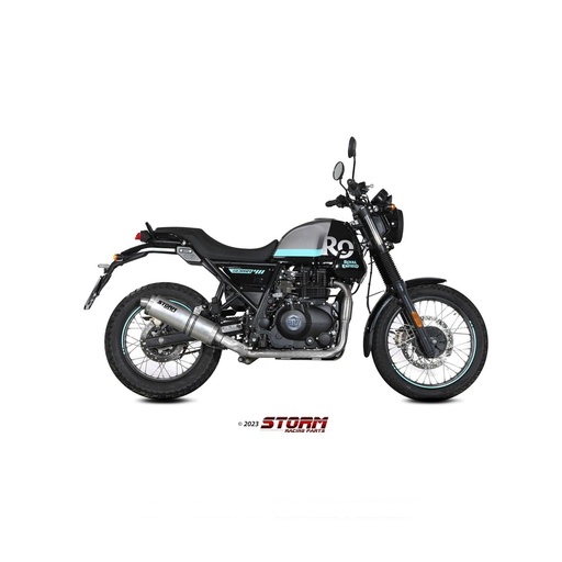 [RE.001.LX1-STORM] Storm Oval Slip-on ROYAL ENFIELD HIMALAYAN 2017-2023 and SCRAM 411 2022-2024