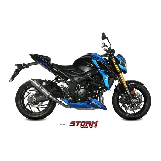 [S.048.LXS-STORM] Storm GP Slip-on Silencer SUZUKI GSX 750 S 2017-2021