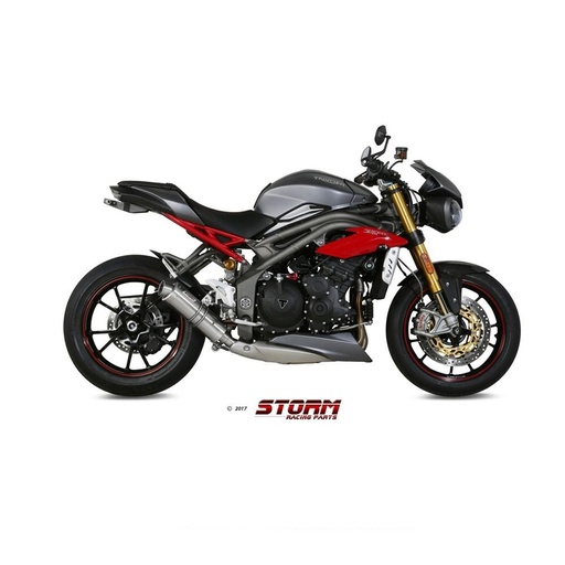 [T.016.LXSB-STORM] Storm GP Slip-on Silencer TRIUMPH SPEED TRIPLE 1050 R / S / RS 2016-2017