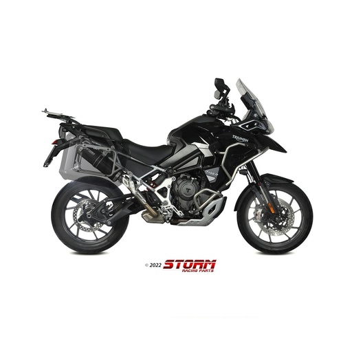 [T.023.LX1B-STORM] Silencieux Storm Ovale Adapt. TRIUMPH Tiger 1200 GT / Rally 2022-2024