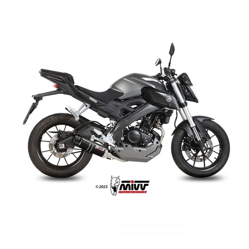 [Y.047.LXBC] MIVV GP-C Full Exhaust System (Carbon End Cap) YAMAHA MT 125 2017-2019