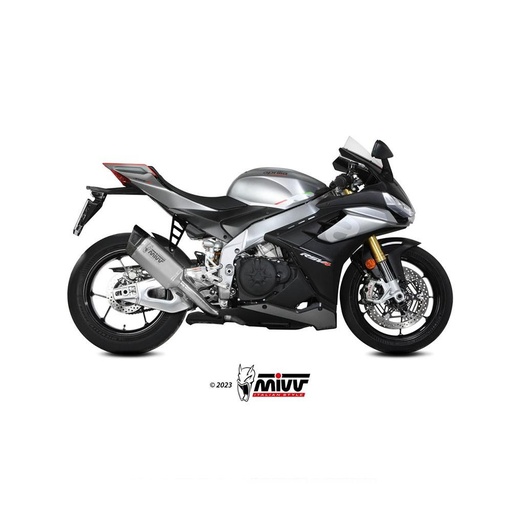 [A.019.SR1TB] Silencieux MIVV SR-1 APRILIA RSV4 2021-2024 avec manchon raccord titane