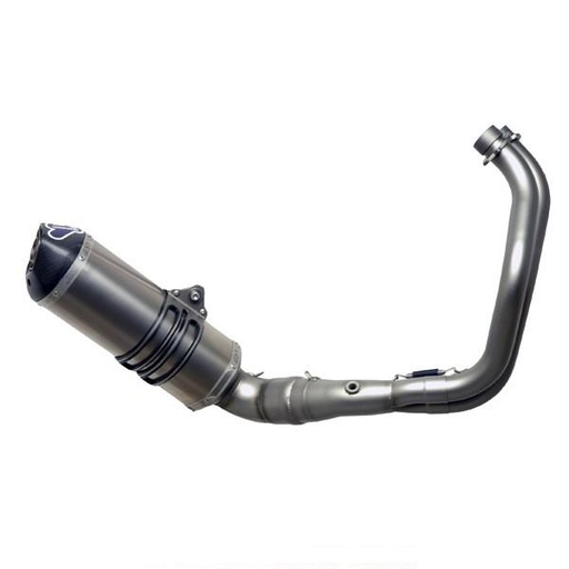 Full Exhaust System TERMIGNONI Relevance (carbon end cap) Yamaha MT07 / XSR 2014-2024