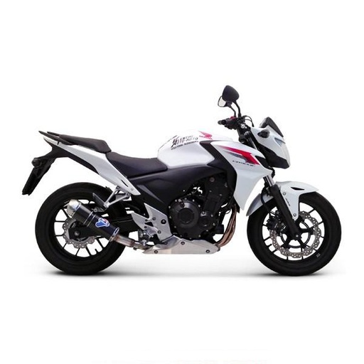[H116080CV] TERMIGNONI Relevance Silencer Honda CB 500 F / CBR 500 R, CB 500 X (Carbon End Cap)