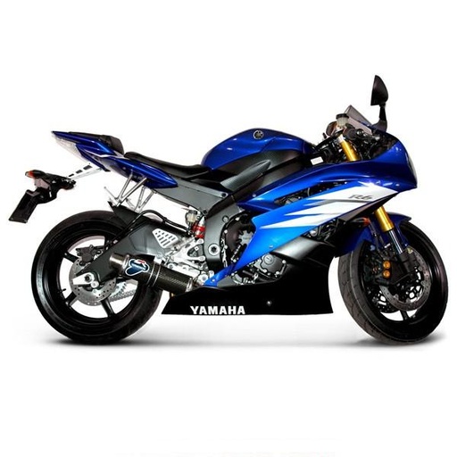 [Y081080CR] TERMIGNONI Strada Round Silencer Yamaha YZF 600 R6 2006-2016 (+ Valve)