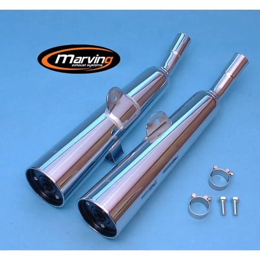 [H/2161/BC] Silencieux MARVING Style Origine Honda CM 125 CUSTOM 1982-1997