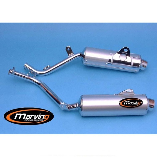 [H/AAA/401/BC] MARVING Honda NX 650 DOMINATOR 1988-1994 Slip-on Silencers