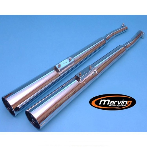 [K/2033/BC] MARVING Stock Style Silencers Kawasaki Z 650 F 1980-1983 and Z 750 E/L1/L2 1980-1982