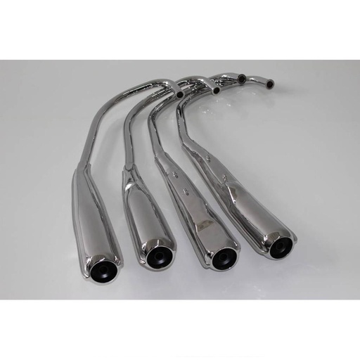 [IMMSH035FK] IMEX Full Exhaust System Stock Replica (With Mounting Bracket Set) Honda CB 350 FOUR 1973-1975
