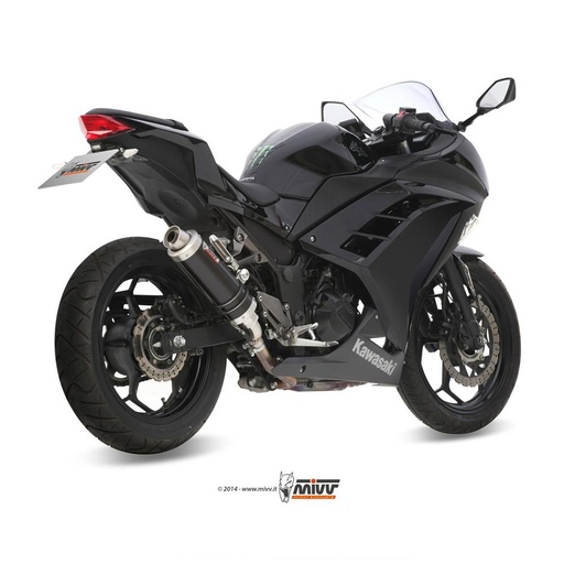 Silencer MIVV ROUND GP Kawasaki NINJA 250 R 2008-2012