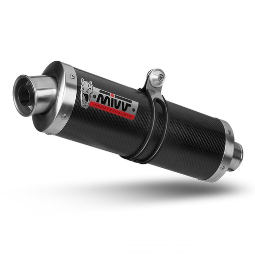 [S.033.LE] MIVV CLASSIC Oval Silencer Kawasaki KLV 1000 / Suzuki DL 1000 V-STROM 2002 - 2013