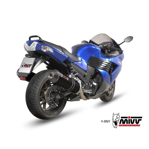 [K.023.LVC] MIVV SPORTLINE Oval Silencer Kawasaki ZZR 1400 2006-2007