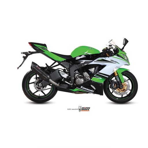[K.022.L9] Silencieux MIVV SUONO (coupelle carbone) Kawasaki ZX6R / ZX6R 636
