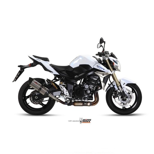 MIVV SUONO Silencer Suzuki GSR 750 2011-2016 (carbon end cap)