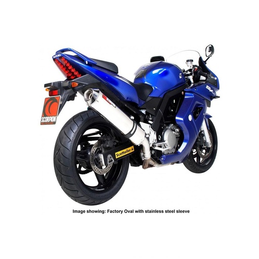 [ESI65SEO] Silencieux SCORPION Factory ovale Suzuki SV 650 N/S 1999-2006
