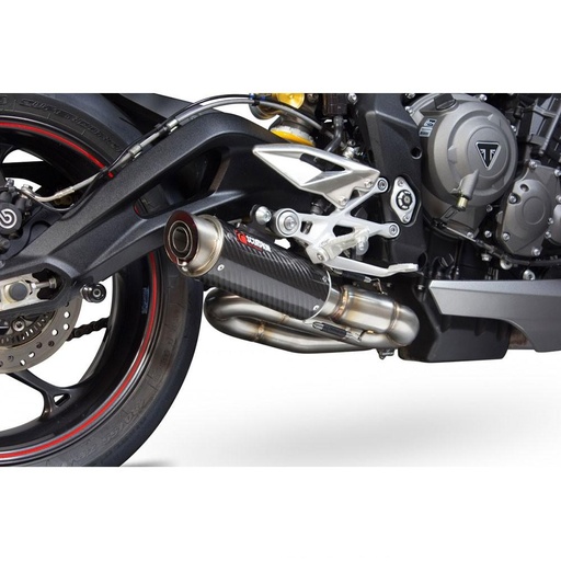 [TR1001CEM] Silencieux SCORPION RP-1 GP Triumph STREET TRIPLE 765 S / R / RS 2017-2019