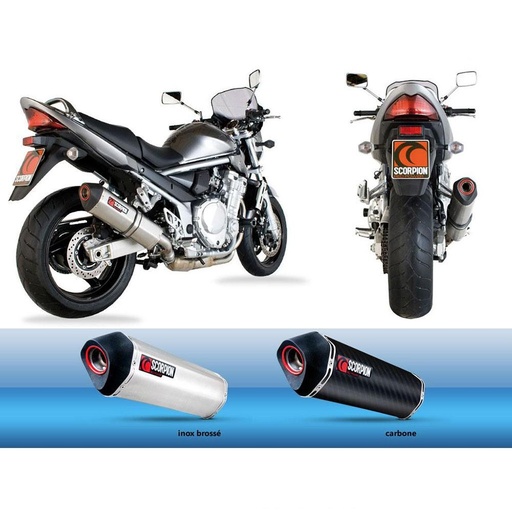 SCORPION Serket Silencer Suzuki GSF 1250 BANDIT / GSX 1250 FA 2007-2017