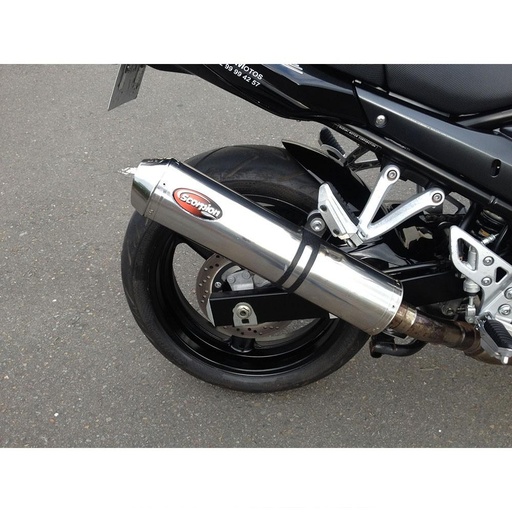 Silencieux SCORPION Factory rond Suzuki GSF BANDIT 650 / GSX 650 F / GSF 1250 BANDIT et GSX 1250 FA