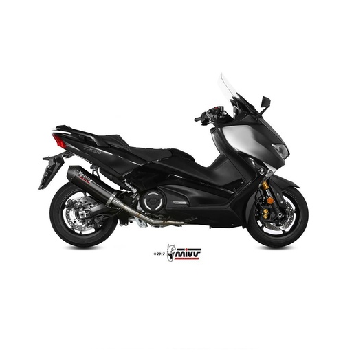 [Y.061.LVC] Full Exhaust System MIVV SPORTLINE Steel Black Yamaha T-MAX 530 (Euro 4) 2017-2019 and T-MAX 560 2020-2024