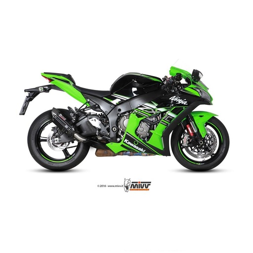 [K.042.L9] Silencieux MIVV SUONO Steel Black Kawasaki ZX10R NINJA 2016-2020