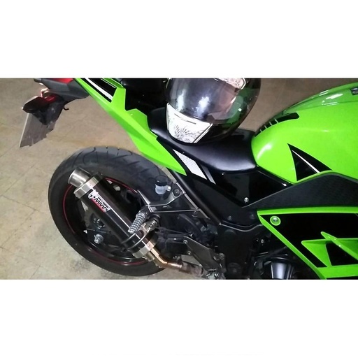 MIVV ROUND GP Silencer Kawasaki Z 300 2015-2017 and Ninja 300 R 2013-2016