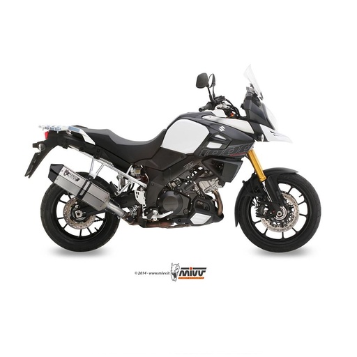 MIVV SPEED EDGE Silencer (carbon end cap) Suzuki DL 1000 V-STROM 2014-2019 and DL 1050 V-STROM 2020-?