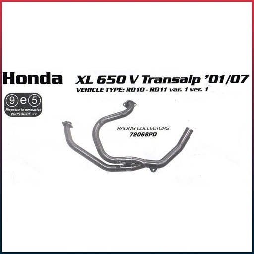 [72068PD] Collecteur pour Honda XLV 650 TRANSALP 2000-2007