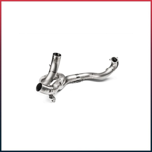 [E-D12E6] Demi Ligne AV Akrapovic sans catalyseur pour Ducati Multistrada 1200 / S / 1260 / S / Pikes Peak